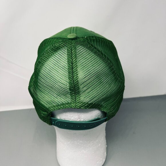 John Deere Men Trucker Hat Green Mesh Snapback K Products Vintage Cap Distressed - Picture 3 of 8